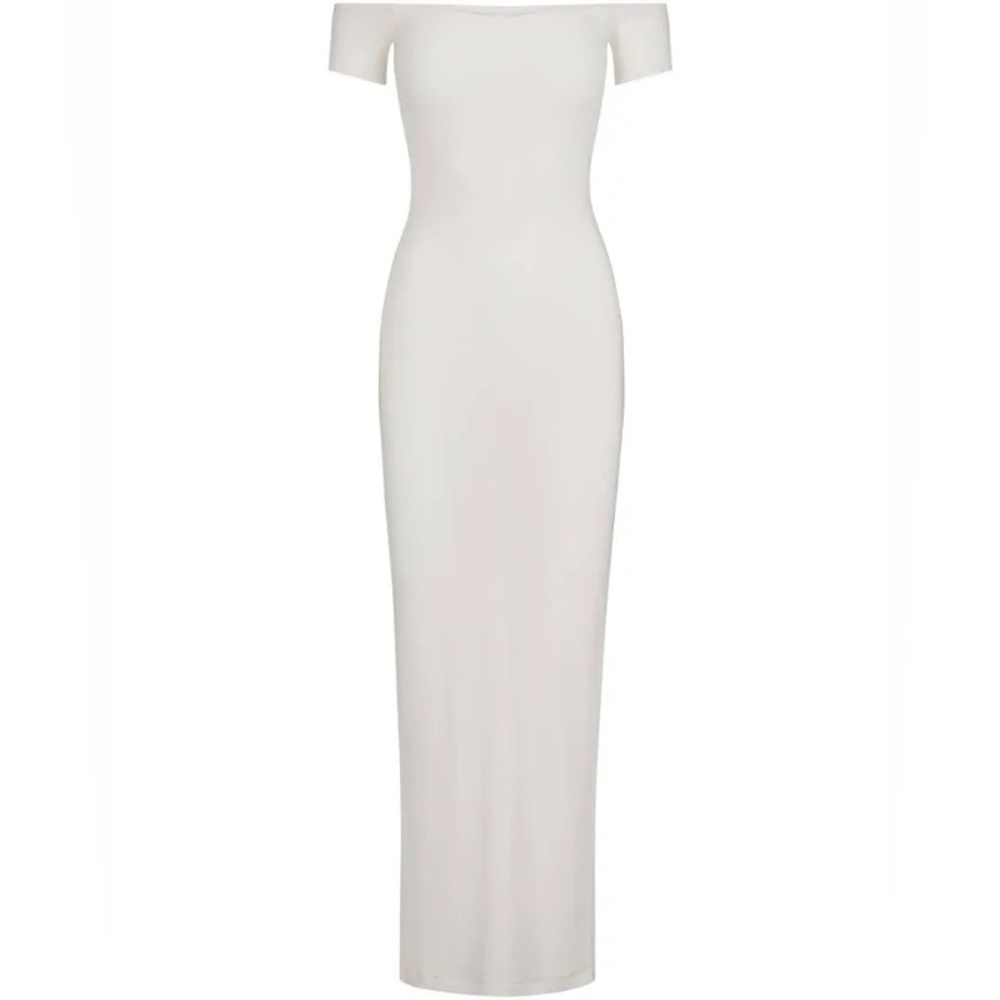 SKIMS Soft Lounge Off-the-Shoulder Dress